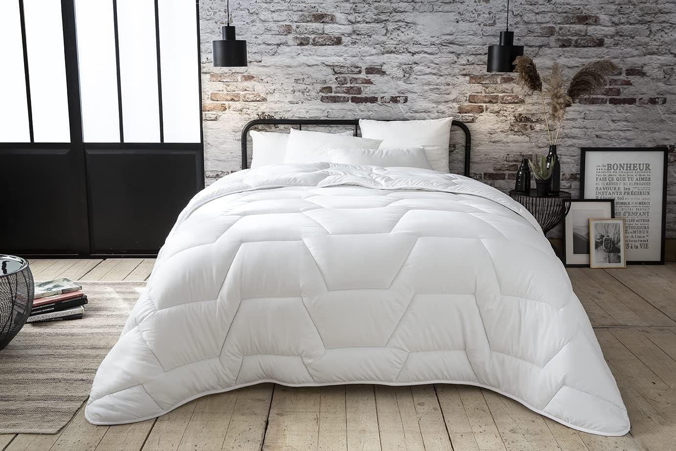 Abeil Acaristop Bettbezug mit Anti-Milben- und antibakterieller Wirkung, Polyester, weiß, 220 x 240 cm Bettdecken und Steppdecken Naty Shop