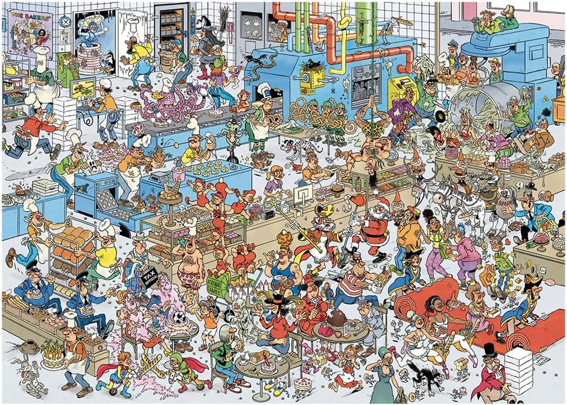 Jan Van Haasteren, Die Bäckerei, Puzzle 2000 Teile für Erwachsene Puzzle Naty Shop