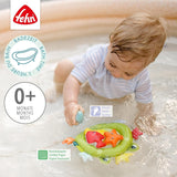 Fehn Badenetz Frosch – Baby-Badespielzeug für die Badewanne – Schwimmendes Wasserspielzeug für fröhlichen Badespaß – Badespielzeug für Babys und Kleinkinder ab 0+ Monaten Babyspielzeug Naty Shop