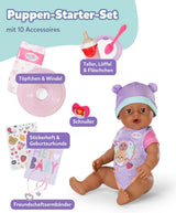 BABY Born Eva – Babypuppe 43 cm – 10 Funktionen inklusive Zubehör und Matratze – Funktioniert komplett ohne Batterien – Geeignet für Kinder ab 3 Jahren