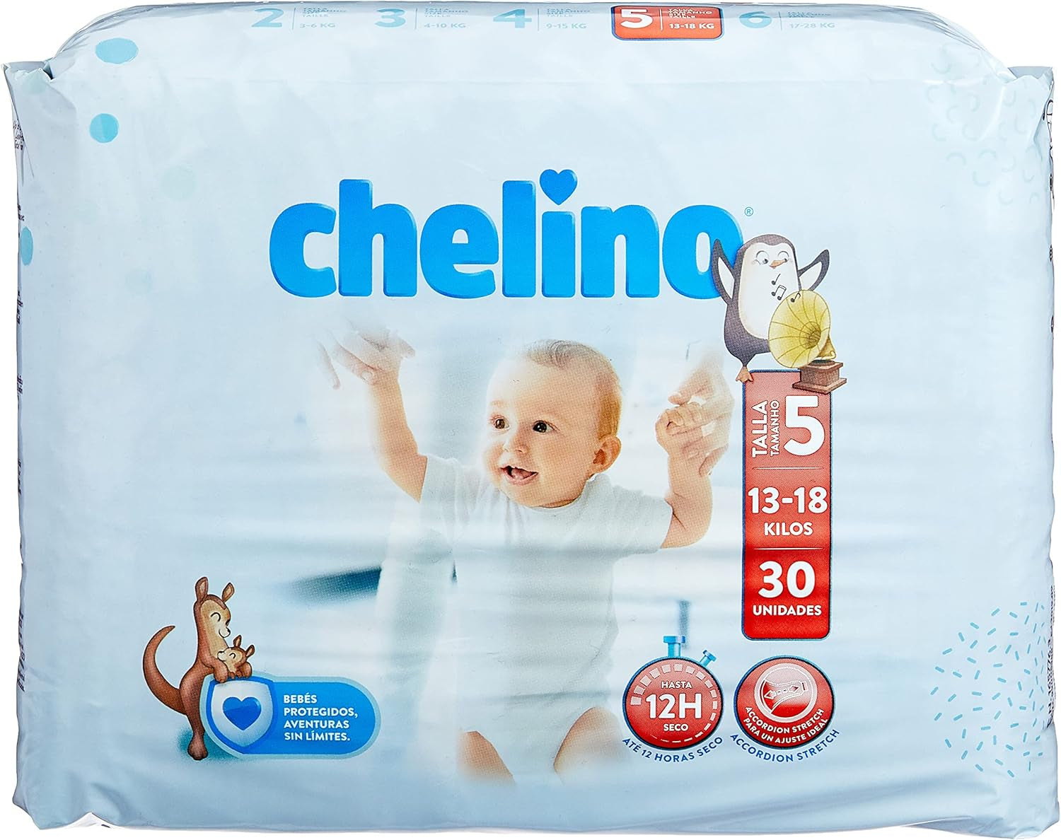 Windeln Indas Fashion & Love XL, Größe 6 (17-28 kg), 27 Stück