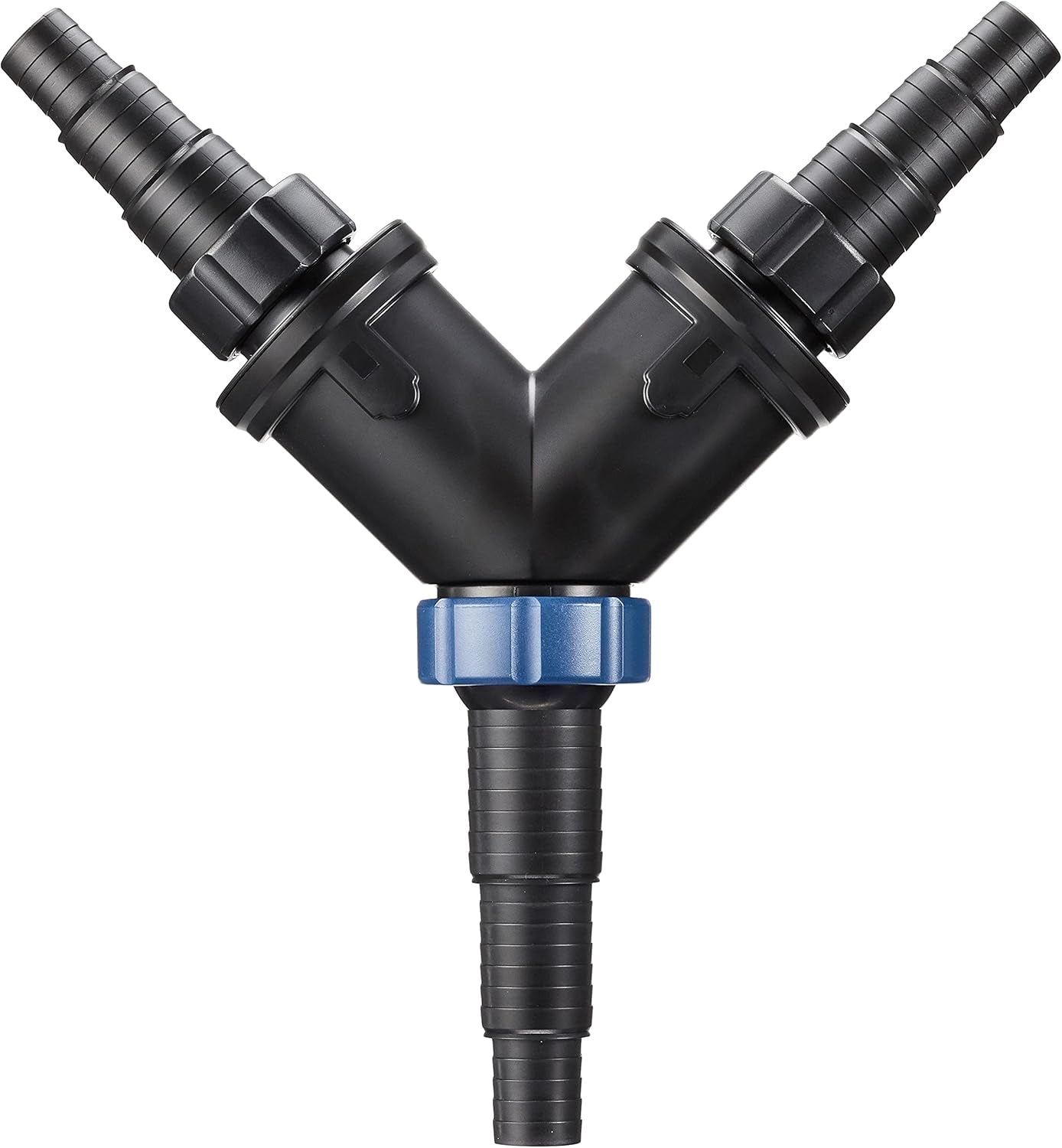 OASE 56668 Y-Verteiler 1 1/2 Zoll, Schwarz – Wasserverteiler, Universal-Stufenanschluss, Verteiler, Pumpenzubehör