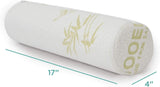 Milliard Viscoschaum-Nackenrolle mit waschbarem Bezug, Öko-Tex-zertifiziert, mittlerer Härtegrad, 10 x 43 cm, perfekt für Allergien, Reisekissen, rundes Nackenkissen, Positionierungsrolle, Knierolle, orthopädische Nackenkissen, Naty Shop