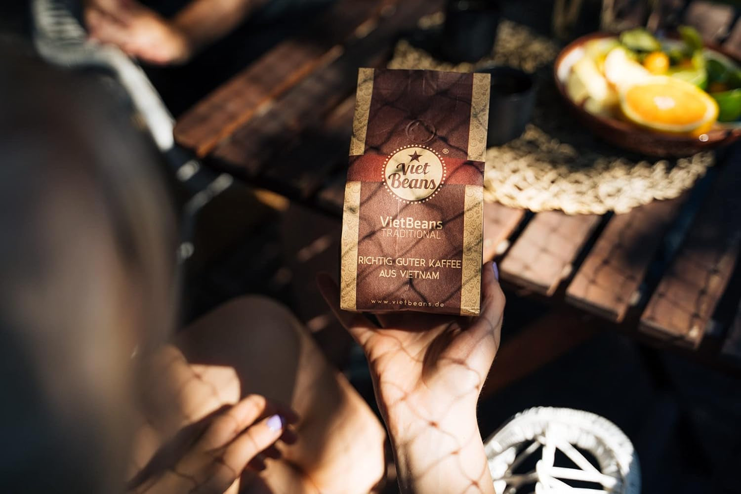 VietBeans Traditional – Ganze Kaffeebohnen – Traditionelle Trommelröstung – Hochwertiger vietnamesischer Kaffee – Geeignet für Vollautomaten – 250 g