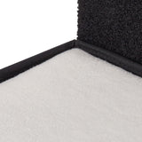 Relaxdays Katzenhöhle, faltbar, 3 Liegeplätze, Katzenhaus mit Kratzfläche, HBT: 36,5x112x41 cm, Katzenversteck, schwarz
