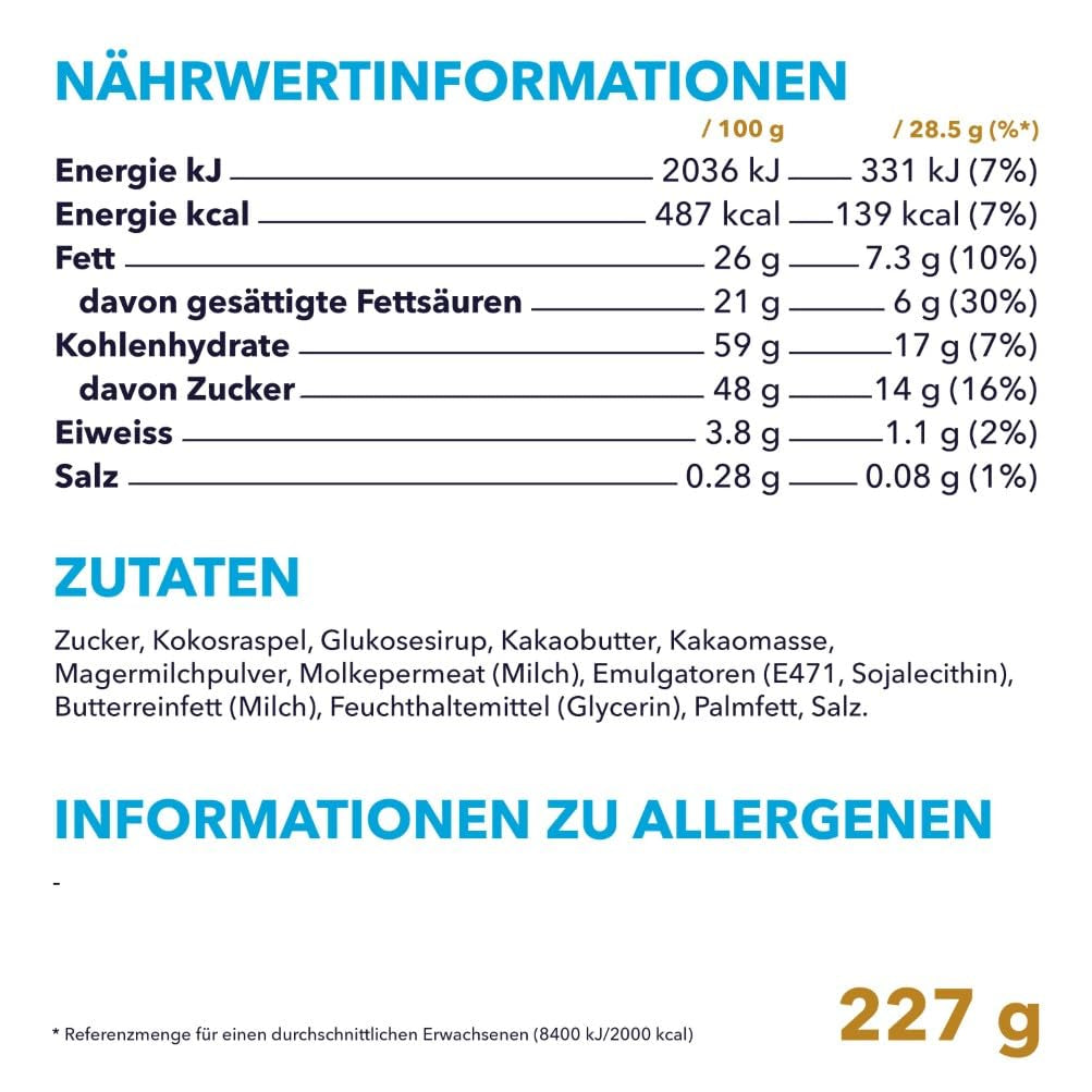 Bounty Minis Schokoladen-Großpackung, feine Kokos-Mini-Schokoriegel, 227 g, Schokoladen-Geschenkidee, Schokoladen-Großpackung