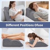 Lesekissen – Rückenkissen, verstellbare Kopfstütze, Lesekissen aus Memory-Schaum für das Bett, ergonomisches Nacken- und Beinkissen, Lendenstützkissen