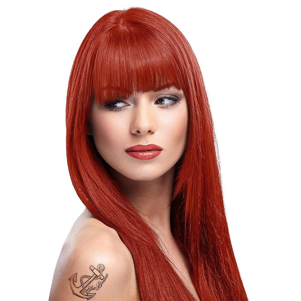 Directions semipermanente Haarfarbe 88 ml – Fluoreszierende orange Haarfarbe Naty Shop Flame 88 ml (2er-Pack)