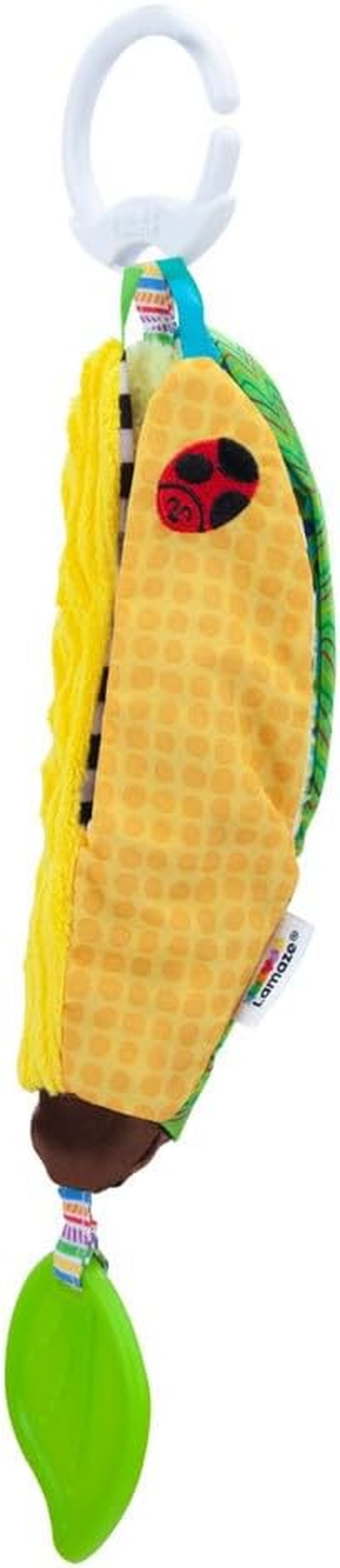 LAMAZE Bea die Banane, Clip-on-Kinderwagen und Kinderwagen-Neugeborenenspielzeug, sensorisches Babyspielzeug mit Farben und Geräuschen, Entwicklungsspielzeug für Jungen und Mädchen von 0–24 Monaten, gelbes Babyspielzeug Naty Shop