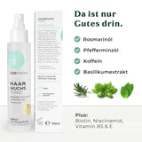 Rosmarinöl-Haartonikum-Spray 100 ml – Rosmarinöl-Spray beschleunigt auf natürliche Weise das Haarwachstum – Mittel gegen Haarwuchs für Frauen und Männer – Haarausfall-Serum – Rosmarin-Haaröl von Cosphera Hair Care Naty Shop