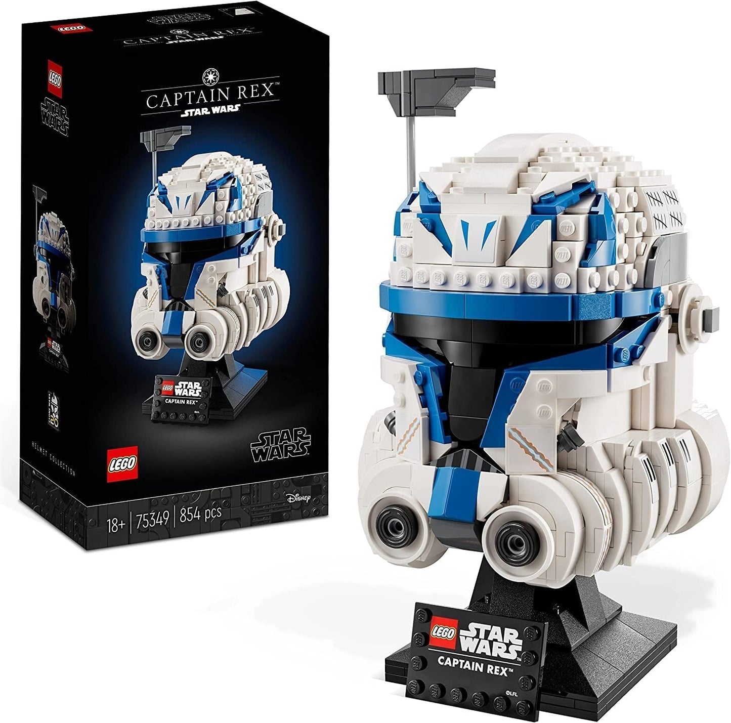 LEGO 75349 Star Wars Captain Rex Helm-Set Clone Wars Collectible Model 2023 Series Souvenir Piece and Gift Idea Building Sets Besuchen Sie den LEGO-Store Singur