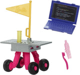 Barbie-Puppe zum 65. Geburtstag und 10 Zubehörteile, brünettes Puppen-Astronauten-Set, Rover auf Rädern, Weltraumhelm mit Wechselvisier und mehr, HRG45
