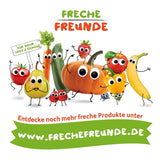 FRECHE FREUNDE Bio-Erdbeer-Fruchtchips, gefriergetrocknete Fruchtchips, natürliche geschnittene Trockenfrüchte ohne Zuckerzusatz, vegan, laktosefrei, glutenfrei, 12er-Pack (12 x 12 g)