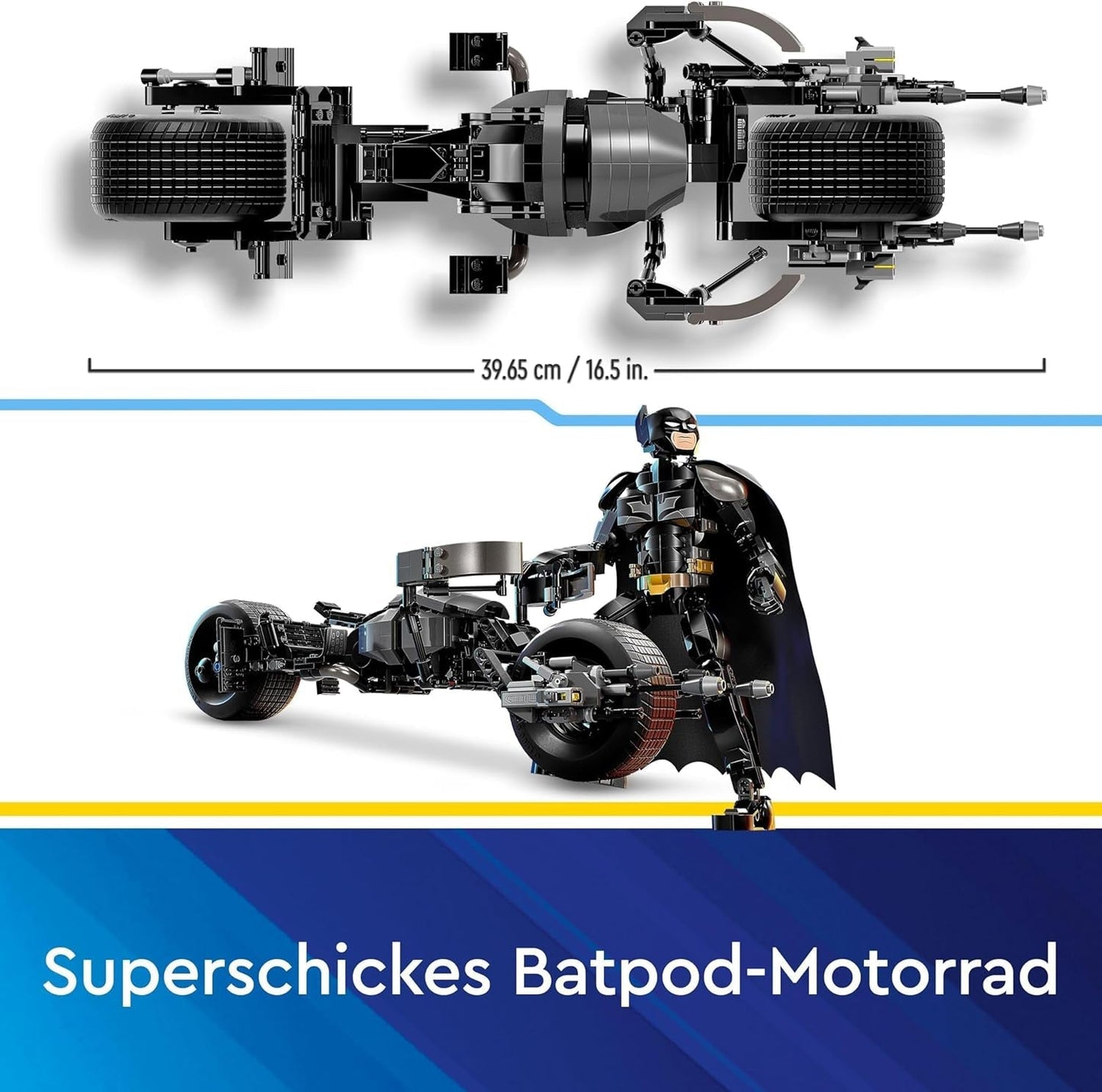 LEGO DC Batman: Batman-Bausteine mit Batpod, Superhelden-Filmspielzeug, Abenteuerspielset für Kinder, Geschenk für Jungen und Mädchen 76273 Bausets Besuchen Sie den LEGO-Store