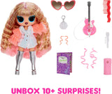 LOL Überraschung! Tweens Neon Pop Stars – Thea Stars – 1 Modepuppe mit hintergrundbeleuchteten Überraschungen und über 10 Popstar-Kleidung und -Accessoires, darunter ihre pinkfarbene Gitarre, Geschenk für Kinder ab 4 Jahren