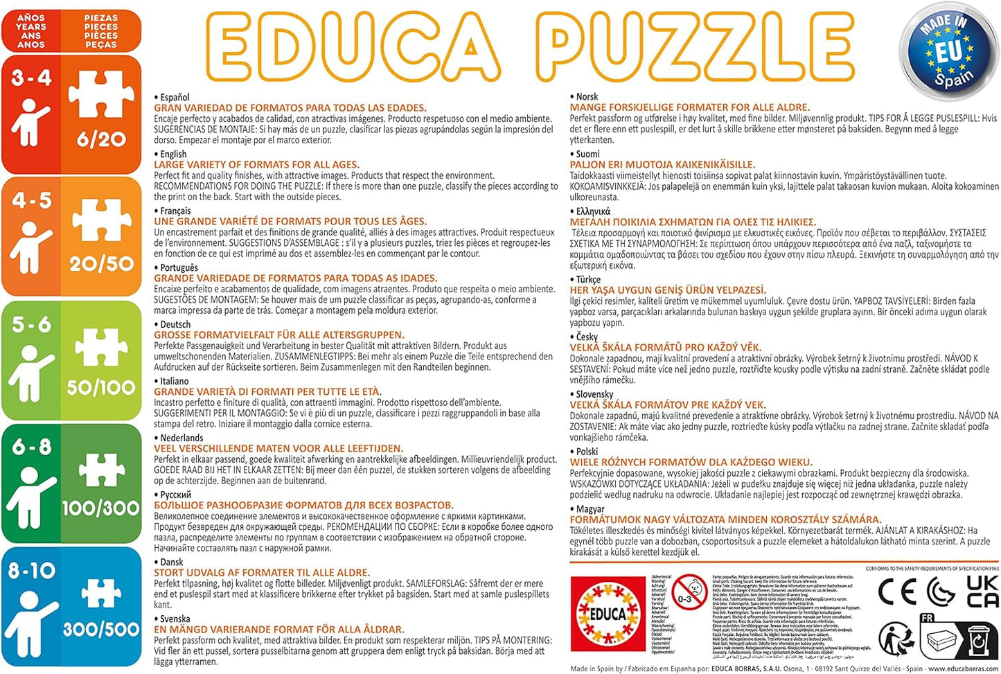 Educa - Puzzle 200 Teile | Disney Parade, Puzzle 200 Teile für Kinder ab 6 Jahren, Disney World (13289) Puzzle Naty Shop