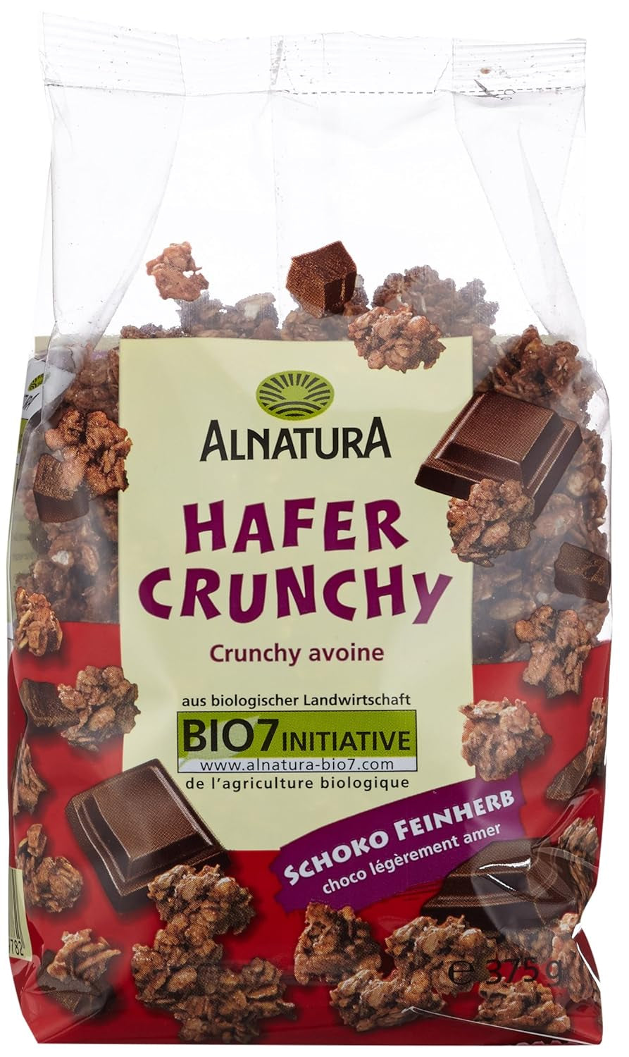Knusprige Haferkekse mit Bio-Schokolade, 375g