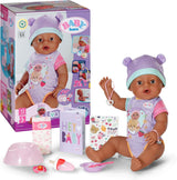 BABY Born Eva 43Cm, Puppe mit 10 Funktionen und Zubehör, für Kinder ab 3 Jahren, funktioniert ohne Batterie, große Puppe 43Cm, 836408 Zapf Creation Dolls Naty Shop Standardtitel