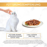 Gourmet Gold Délicatesse en Sauce Rind- und Hühnernassfutter für Katzen, 12er-Pack (12 x 85 g)