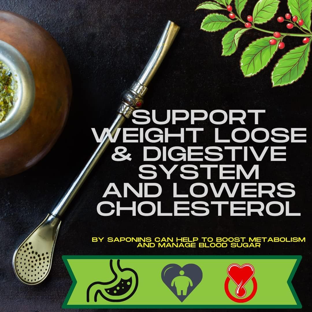 Original brasilianisches Cannabis 50 g ● Yerba Mate-Tee mit Hanfmehl und Salbei ● Mate-Tee aus Mate-Blättern ● Zitronenschale und Zitronengras ● Yerba Mate-Loseblatt-Tee 50 g