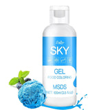 Gel-Lebensmittelfarbe – 100 ml, Gel-Lebensmittelfarbe für Kuchen, Backen, Kekse, Makronen – konzentrierte zuckerfreie Lebensmittelfarbe für Kuchendekoration, Getränke, Ostereier, DIY Schleim (weiß)