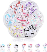 3D-Katzen-Nagelaufkleber, Nagelglitzer, Pailletten, Kunstharz-Nagelaufkleber, Nageledelsteine, Diamanten für Nagelkunst, inklusive Strass-Nagelwachsstift (Bunte Katze)