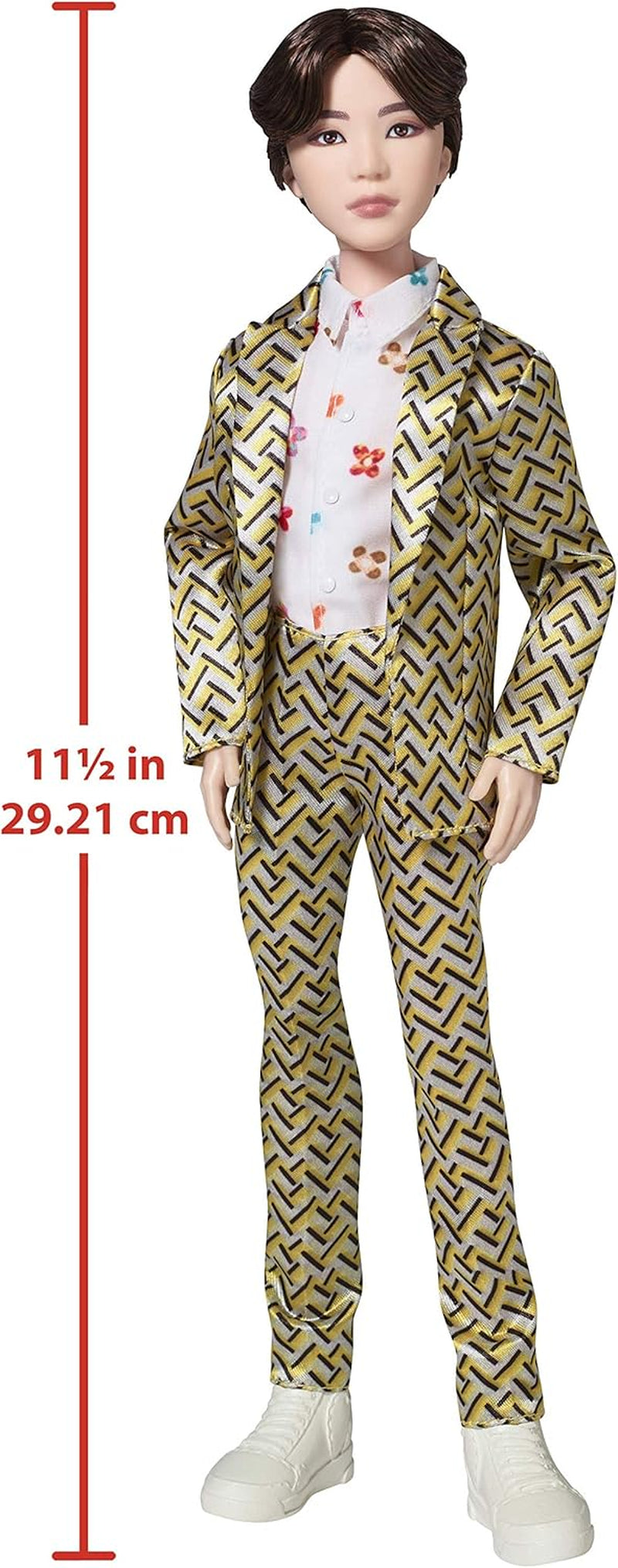 Mattel GKC92 – BTS Idol Suga Actionfigur, K-Pop Merch-Sammelspielzeug, mehrfarbig