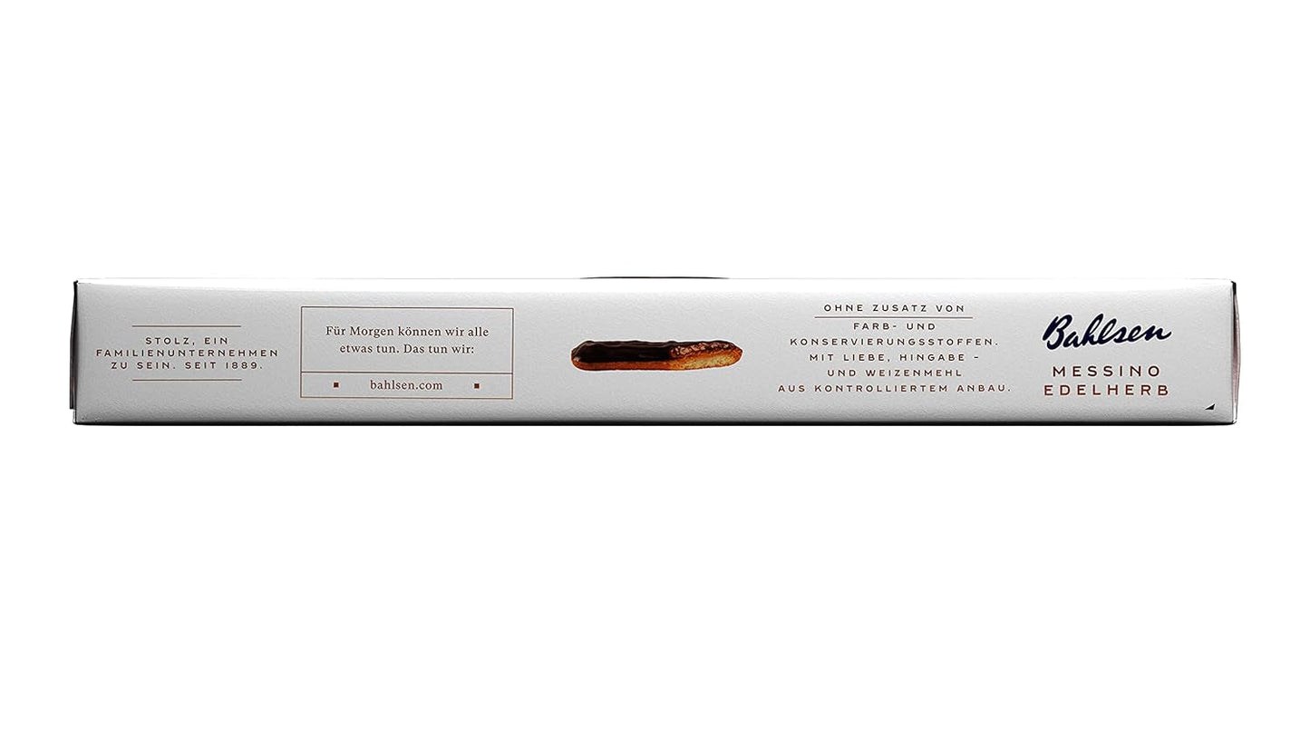 Bahlsen Messino Edelherb – 4er-Pack – Flauschiger Teig mit Edelherb-Schoko-Orangen-Füllung (1 x 125 g)