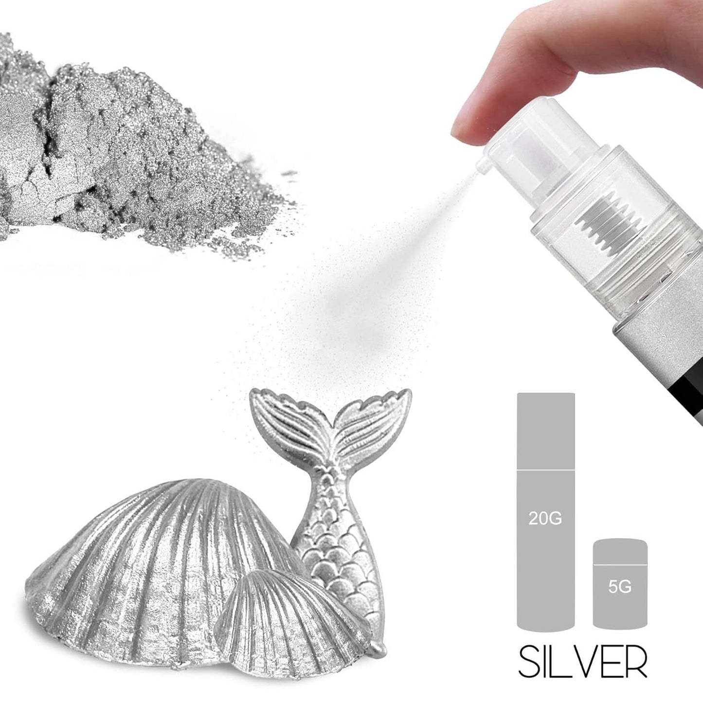 Essbares Glitzerspray, 20 Gramm Naty Shop