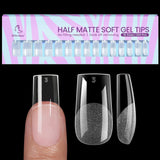 Btartbox Extra kurze Mandel-Nagelspitzen – Volldeckende Gel-X-Soft-XS-Gel-Nagelspitzen – Vorgeformte Halbmatte für breite Nägel Salon 320 Stück