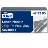Tork 477840 Limetten-Lunchservietten / 2-lagige Servietten für kleine Mahlzeiten oder Snacks / Erweiterte Qualität / 10 x 200 (2000) Papierservietten / 32,6 x 33 cm (L x B) / 1/4-Faltung