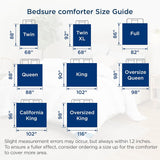 BEDSURE gesteppte Steppdecke für Doppelbett (223,5 x 223,3 cm) weiß, Bettdecken und Steppdecken, Naty Shop