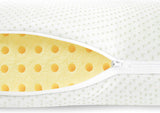 Mister Sandman Ergonomisches Kissen 40 x 80, Nackenkissen mit Aloe Vera-Kissenbezug, Visco-Kissen perfekt für Bauchschläfer, Rückenschläfer und Seitenschläfer, Memory-Schaum-Kissen, orthopädische Nackenkissen, Naty Shop