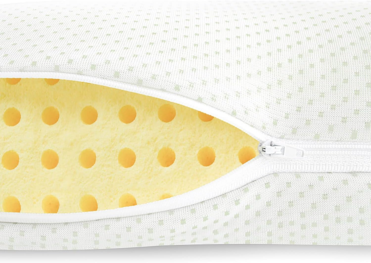 Mister Sandman Ergonomisches Kissen 40 x 80, Nackenkissen mit Aloe Vera-Kissenbezug, Visco-Kissen perfekt für Bauchschläfer, Rückenschläfer und Seitenschläfer, Memory-Schaum-Kissen, orthopädische Nackenkissen, Naty Shop