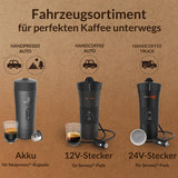 Handpresso - Handkaffee Auto 21000 | 12V Auto-Espressomaschine - 12-Volt-Espressomaschine für Autos | Senseo Pad-Espressomaschine für Autos – 12-V-Reise-Espressomaschine | 12-Volt-Espressor für Wohnmobile