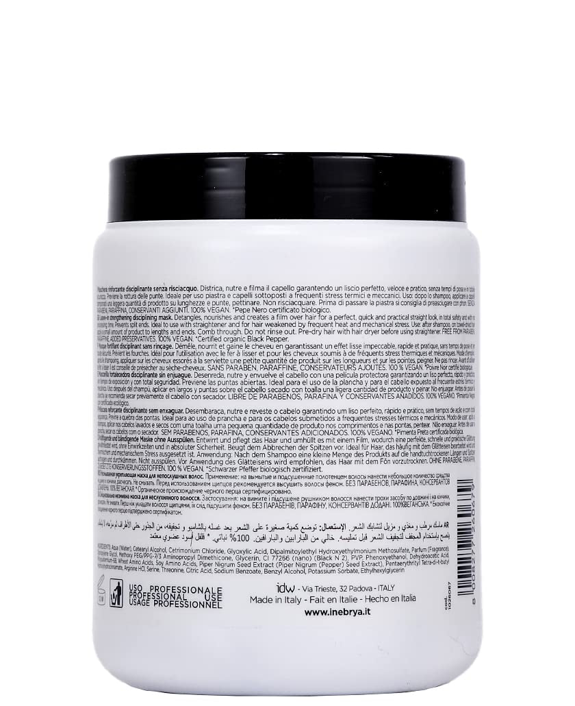 Schwarze Pfeffer-Eisenmaske 1000 ml Naty Shop Haarmaske