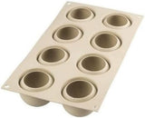 Silikomart, Form für Tartufo-Silikonkuchen, 8 einzelne Öffnungen, Ø 62 H 52 mm Kitchen Naty Shop