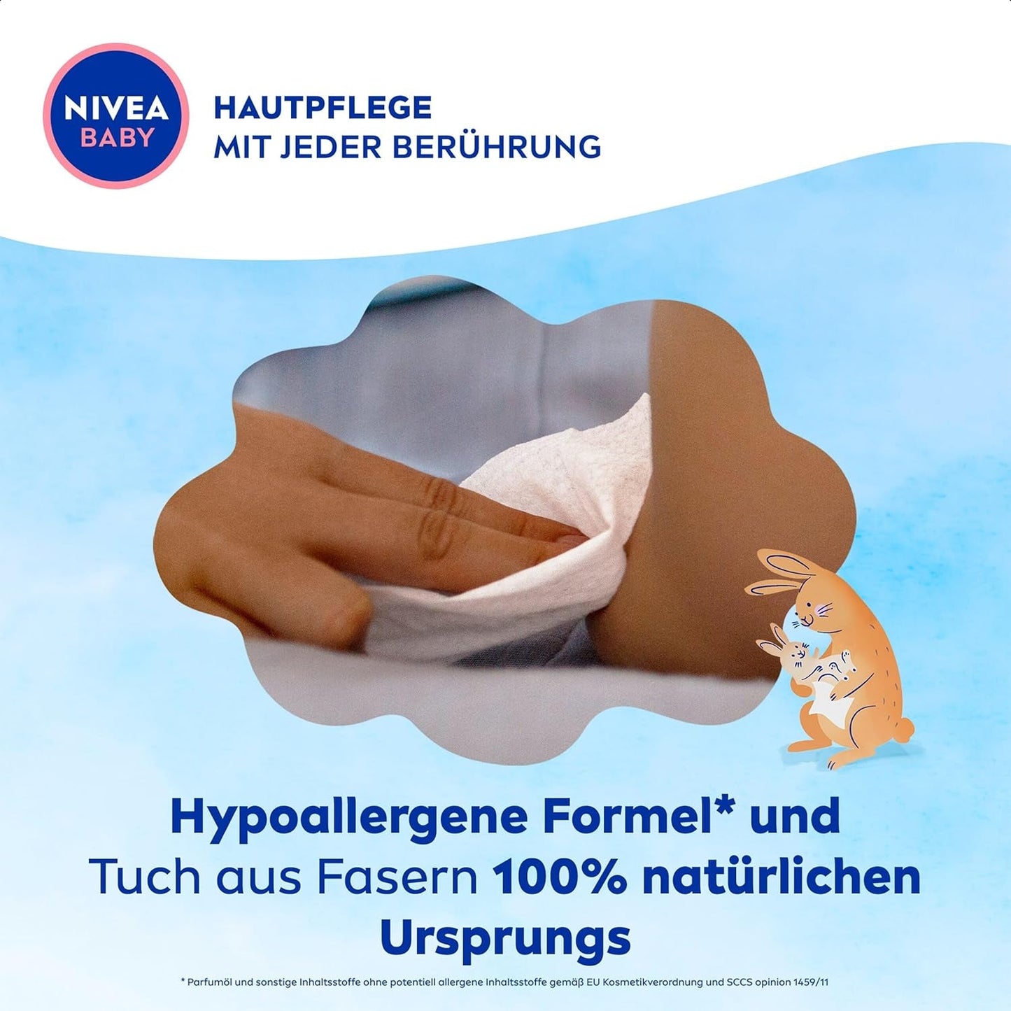 NIVEA BABY Soft & Cream Feuchttücher für Babys (4 x 57 Stück)