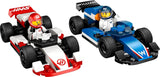LEGO City F1 Williams Racing und Haas F1 Racing Cars – Formel-1-Spielzeug mit baubaren Autos und 2 Rennfahrer-Minifiguren – Kleine Geschenkideen für Jungen und Mädchen ab 4 Jahren 60464 Bausets Beuche den LEGO-Store