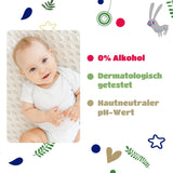 Kindii Natural Balance Feuchttücher für Babys – (1 x 60 Stk.) Feuchttücher für Babys und Kinder – Schützend, Aloe Vera, zarter Duft – 60 Stk.