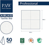 PAW - Airlaid-Servietten (40 x 40 cm) I 50 Stück I Einfarbig I Stoffähnlich I Elegante Tischdekoration I Horeca I Für wichtige Anlässe wie Hochzeiten, Partys, Weihnachten I Einfarbig: Rosa