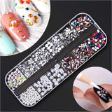 Kalolary Getrocknete Blumen für Nägel, Schmetterlings-Pailletten, Nagellack, Folie, Nagelaufkleber, Pinzette, Nagelsteine, Nagel-Strasssteine, Bleistift für 3D-Nageldesign, DIY-Dekorationen