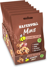 HAFERVOLL Minis Raps und Banane 8x 65g - Bio-zertifiziert, mit Honig, ohne Zuckerzusatz, perfekt zum Teilen
