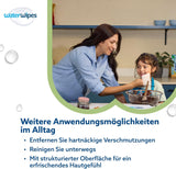 WaterWipes Sensitive+ Feuchttücher für Babys und Kleinkinder, 720 Stück (12er-Pack), 3-in-1-Reinigung, Pflege, Schutz, 99,9 % Wasser, strukturierte Reinigung, parfümfrei