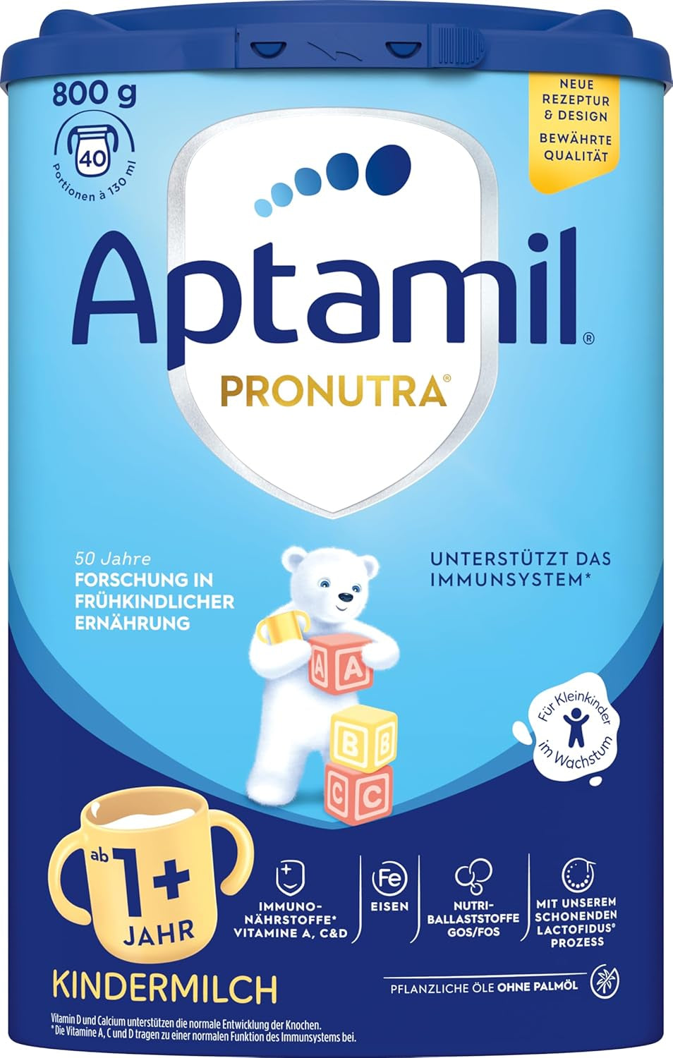 Aptamil Wachstumsmilch 1 Plus - Wachstumsmilch ab 1 Jahr - 800g