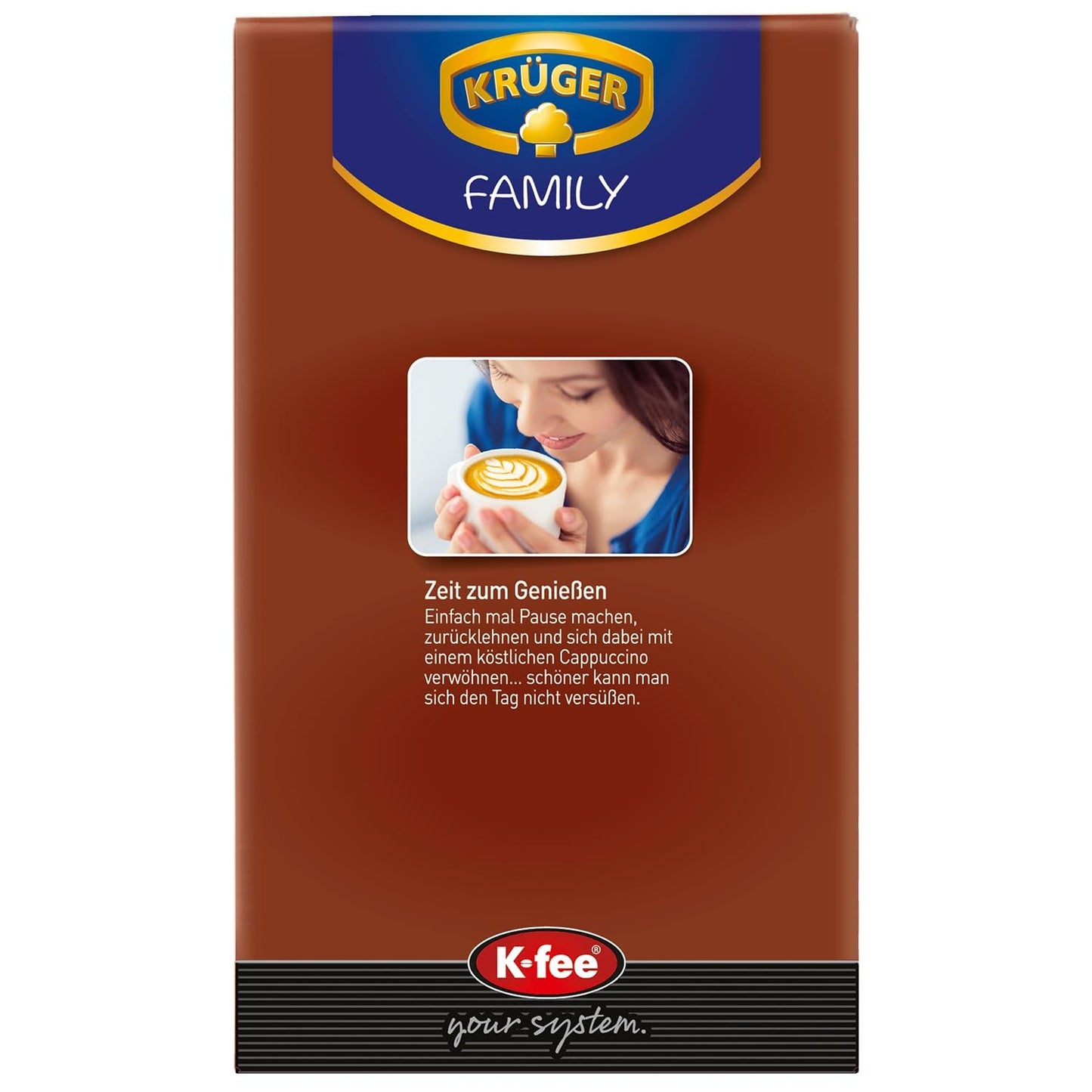 KRÜGER Cappuccino Schoko Kaffeekapseln, kompatibel mit K-fee und ALDI EXPRESSI* Kapselmaschinen, aromatisierter Instantkaffee, 96 Kapseln