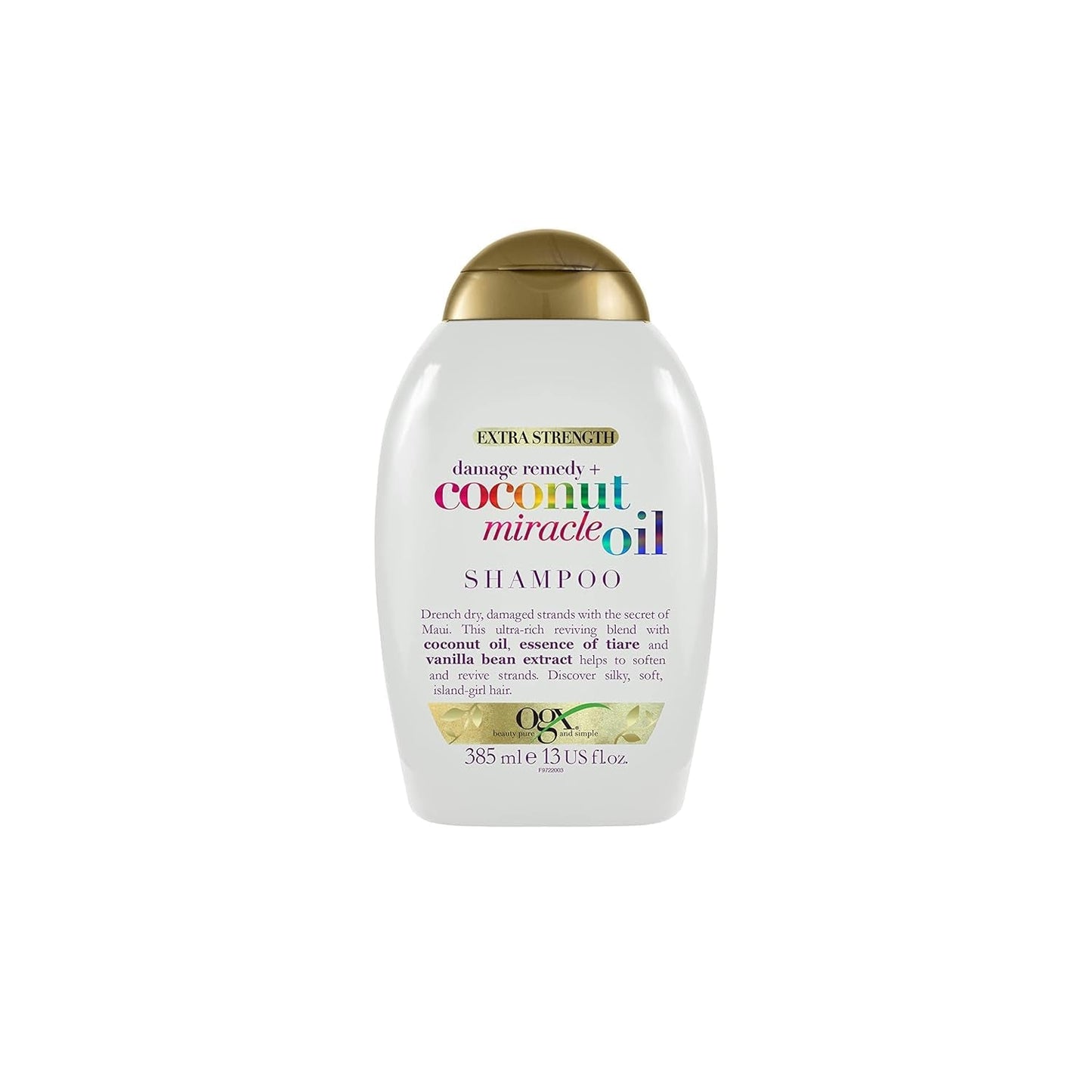 OGX Coconut Miracle Oil Conditioner, feuchtigkeitsspendender Kokosnussöl-Haarpflege-Conditioner, 385 ml Haarpflege-OGX-Shampoo