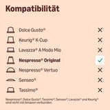 Von Amazon Heimkompostierbare Kaffeekapseln, kompatibel mit Nespresso, 100 % kolumbianischer Arabica, 20 Stück – Rainforest Alliance-zertifiziert