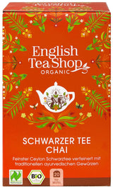 ETS - Chai Schwarzer Tee, Naturland BIO, 20 Teebeutel (2er Pack)