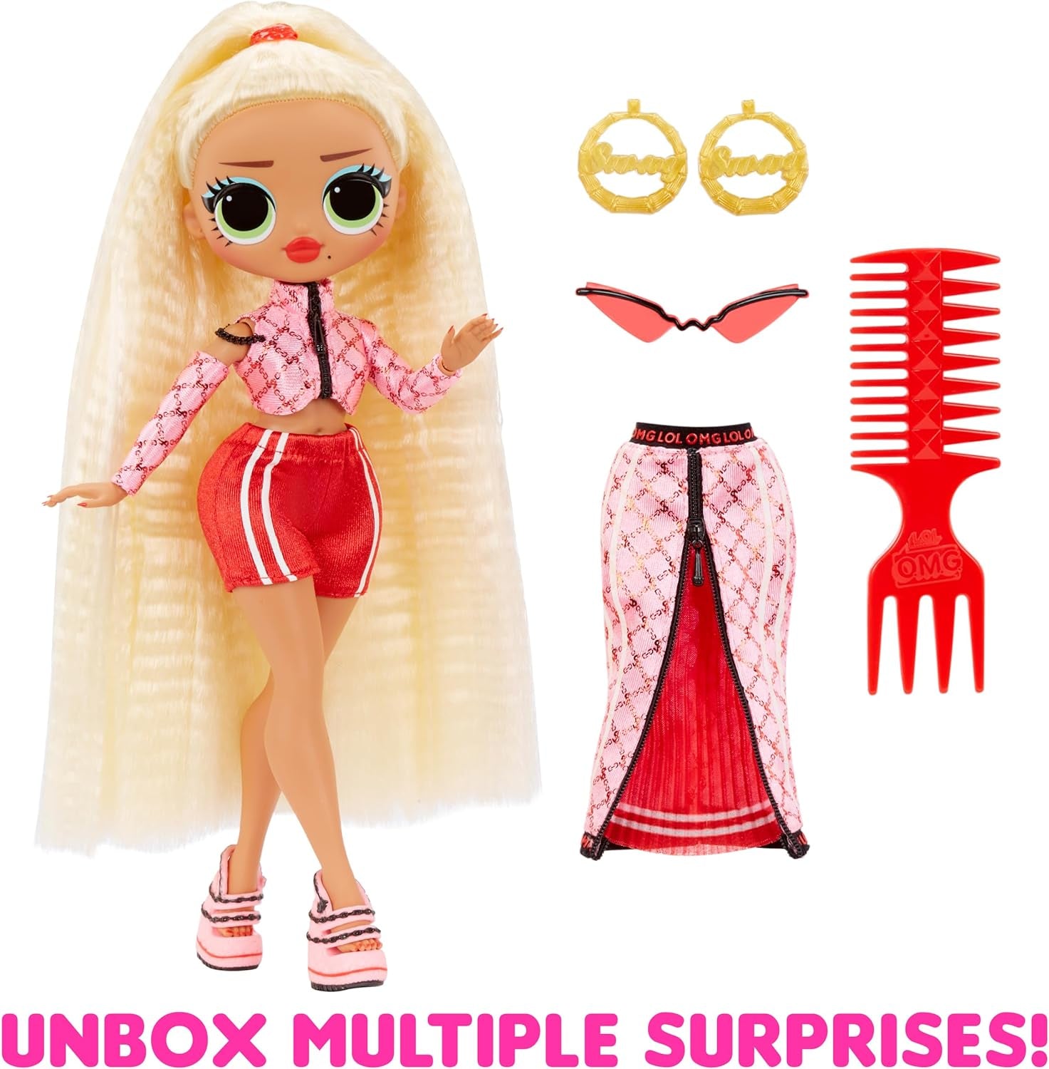 LOL Überraschung! OMG Fashion Doll – Geschenkartikel – mit vielen Überraschungen, darunter austauschbare Mode und tolle Accessoires – ideal für Kinder ab 4 Jahren, Pink